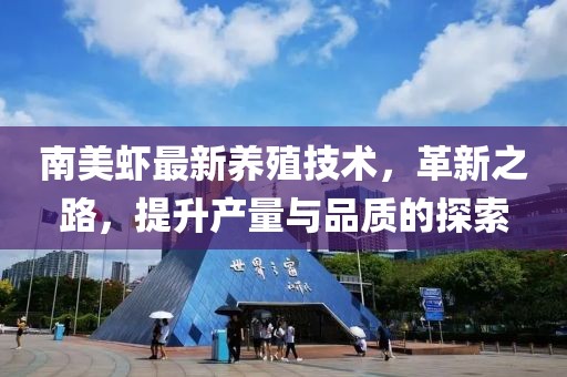 南美蝦最新養(yǎng)殖技術(shù)，革新之路，提升產(chǎn)量與品質(zhì)的探索