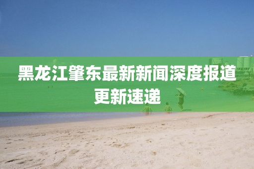 黑龍江肇東最新新聞深度報(bào)道更新速遞