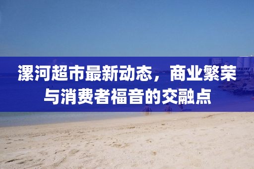漯河超市最新動(dòng)態(tài)，商業(yè)繁榮與消費(fèi)者福音的交融點(diǎn)