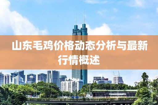 山東毛雞價格動態(tài)分析與最新行情概述