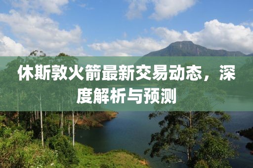 休斯敦火箭最新交易動態(tài)，深度解析與預測