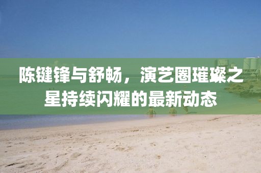 陳鍵鋒與舒暢，演藝圈璀璨之星持續(xù)閃耀的最新動(dòng)態(tài)