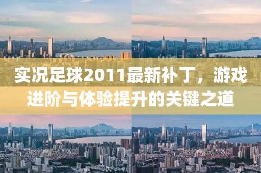 實(shí)況足球2011最新補(bǔ)丁，游戲進(jìn)階與體驗(yàn)提升的關(guān)鍵之道