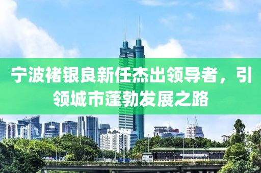 寧波褚銀良新任杰出領(lǐng)導(dǎo)者，引領(lǐng)城市蓬勃發(fā)展之路
