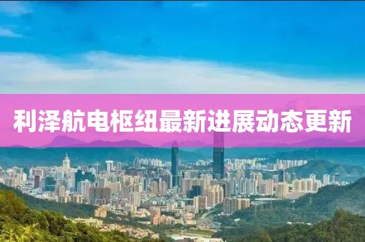 利澤航電樞紐最新進展動態(tài)更新