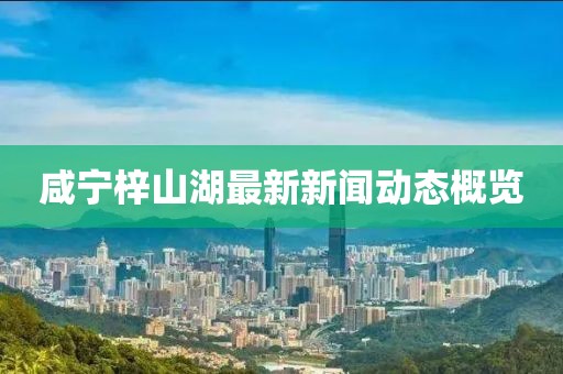 咸寧梓山湖最新新聞動(dòng)態(tài)概覽