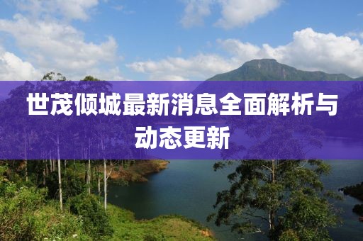 世茂傾城最新消息全面解析與動(dòng)態(tài)更新