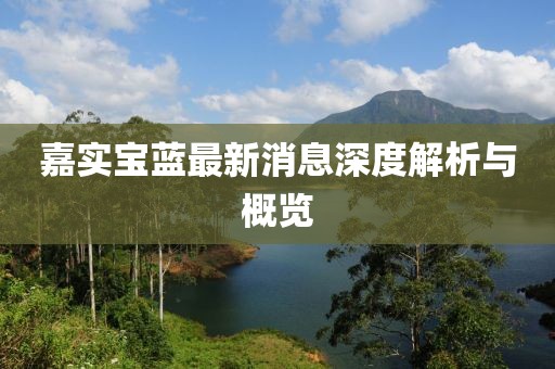 嘉實(shí)寶藍(lán)最新消息深度解析與概覽