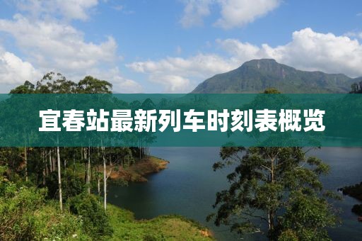宜春站最新列車時刻表概覽