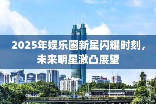 2025年娛樂圈新星閃耀時刻，未來明星激凸展望