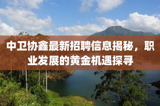中衛(wèi)協(xié)鑫最新招聘信息揭秘，職業(yè)發(fā)展的黃金機遇探尋