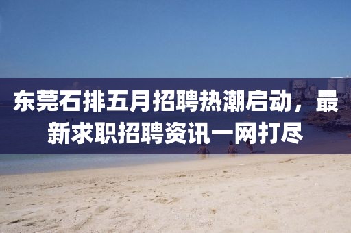 東莞石排五月招聘熱潮啟動(dòng)，最新求職招聘資訊一網(wǎng)打盡