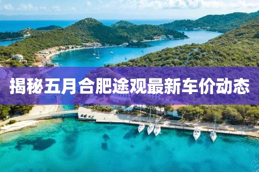 揭秘五月合肥途觀最新車價動態(tài)