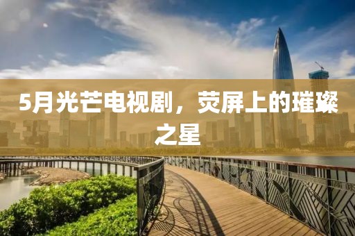 5月光芒電視劇，熒屏上的璀璨之星