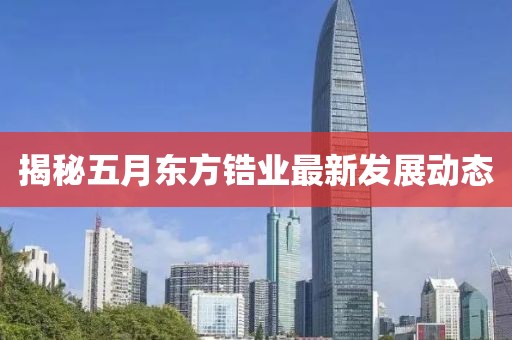揭秘五月東方鋯業(yè)最新發(fā)展動(dòng)態(tài)