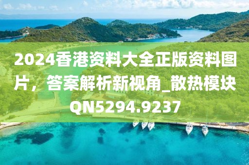2024香港資料大全正版資料圖片，答案解析新視角_散熱模塊QN5294.9237