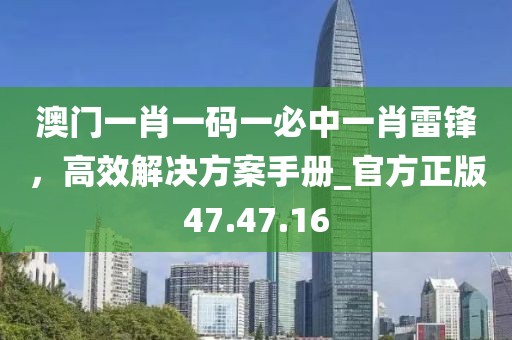 澳門(mén)一肖一碼一必中一肖雷鋒，高效解決方案手冊(cè)_官方正版47.47.16