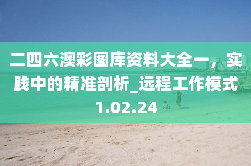 二四六澳彩圖庫資料大全一，實(shí)踐中的精準(zhǔn)剖析_遠(yuǎn)程工作模式1.02.24